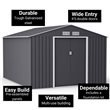 BillyOh Ranger Apex Metal Shed With Foundation Kit